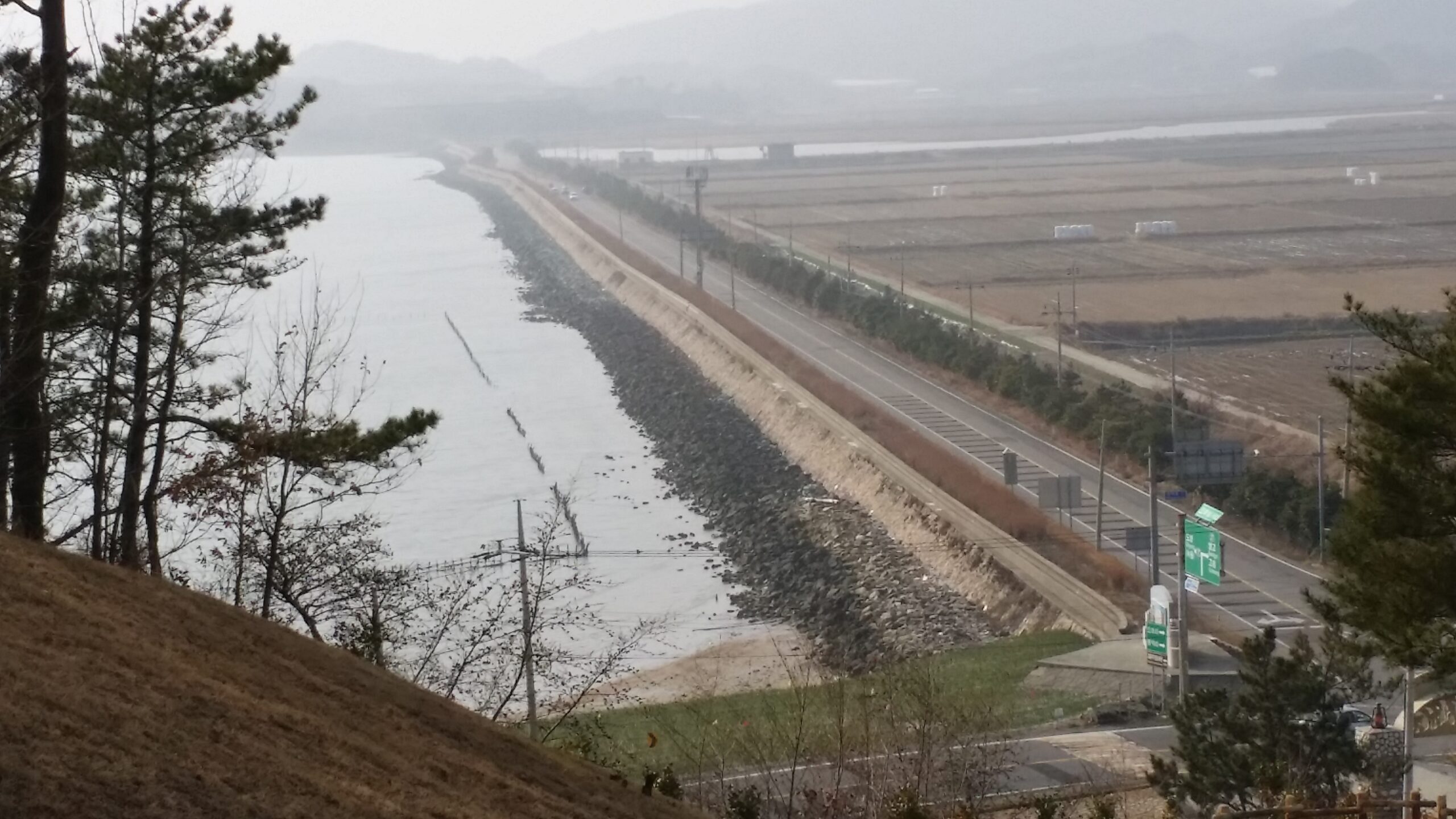 韓国の干拓地（2015.02、高興郡）